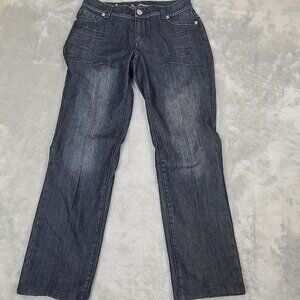 Women's Ashley Stewart Denim Blue Jeans Size 14W Premium 34x31‎